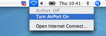 Step 1 - Turn on AirPort